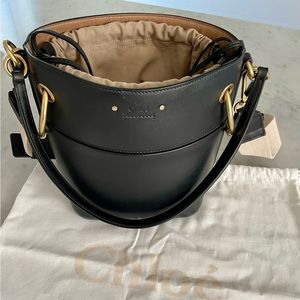 Chloe Roy Bucket Bag- black bag